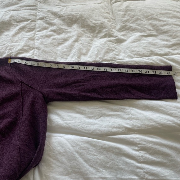 Eileen Fisher plum lightweight boiled wool notch collar jacket | L - Picture 14 of 14